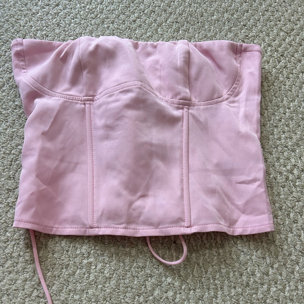 Edikted Pink Corset Top